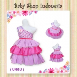 large dress flowers ungu